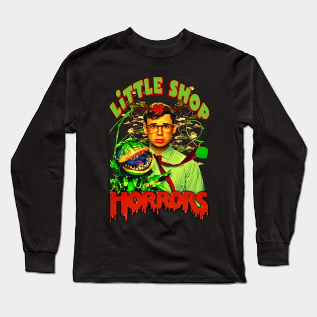 Little Shop Of Horrors, Classic Horror, (Version 1) Long Sleeve T-Shirt by The Dark Vestiary